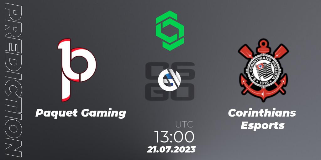 Prognoza Paquetá Gaming - Corinthians Esports. 21.07.2023 at 13:00, Counter-Strike (CS2), CCT South America Series #8