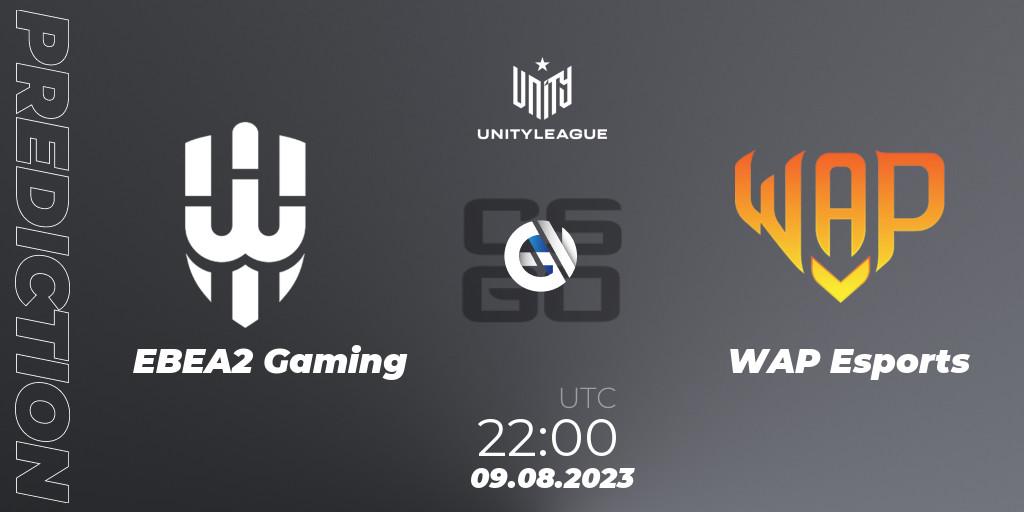 Prognoza EBEA2 Gaming - WAP Esports. 09.08.2023 at 22:00, Counter-Strike (CS2), LVP Unity League Argentina 2023