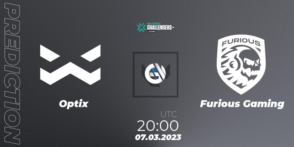 Prognoza Optix - Furious Gaming. 07.03.23, VALORANT, VALORANT Challengers 2023: LAS Split 1