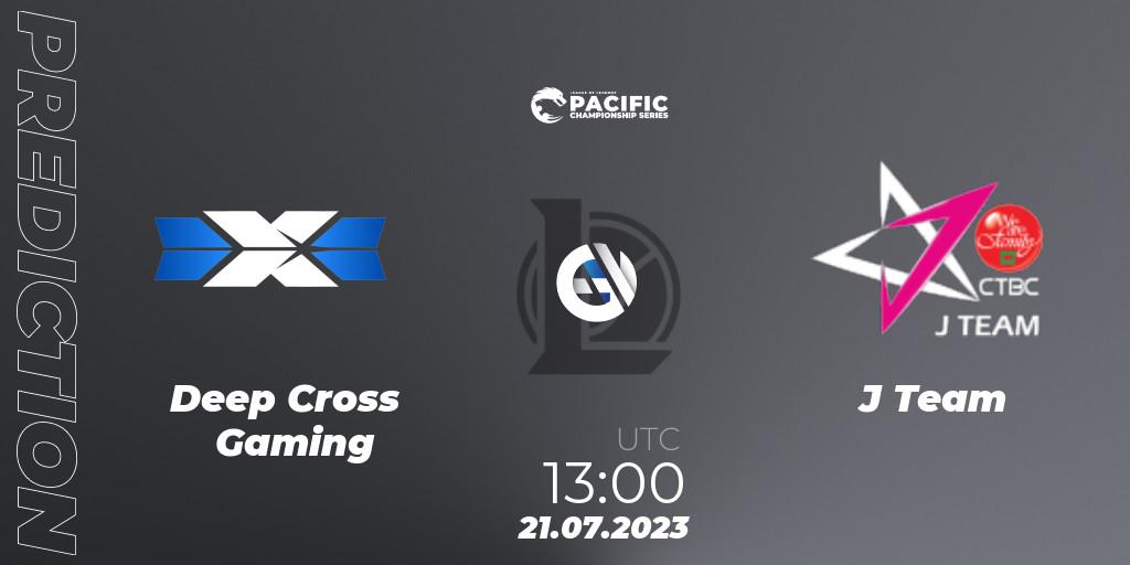 Prognoza Deep Cross Gaming - J Team. 21.07.2023 at 13:30, LoL, PACIFIC Championship series Group Stage