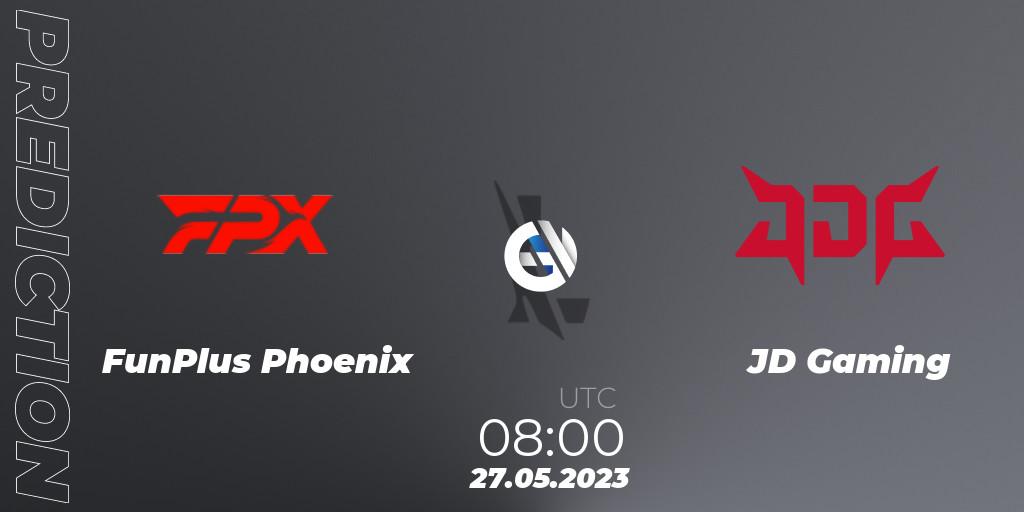 Prognoza FunPlus Phoenix - JD Gaming. 27.05.2023 at 08:00, Wild Rift, WRL Asia 2023 - Season 1 - Regular Season