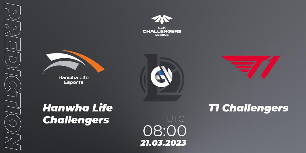 Prognoza Hanwha Life Challengers - T1 Challengers. 21.03.2023 at 08:00, LoL, LCK Challengers League 2023 Spring