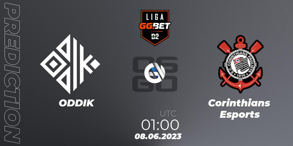 Prognoza ODDIK - Corinthians Esports. 08.06.2023 at 01:00, Counter-Strike (CS2), Dust2 Brasil Liga Season 1