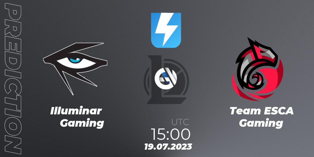 Prognoza Illuminar Gaming - Team ESCA Gaming. 05.07.2023 at 17:00, LoL, Ultraliga Season 10 2023 Regular Season