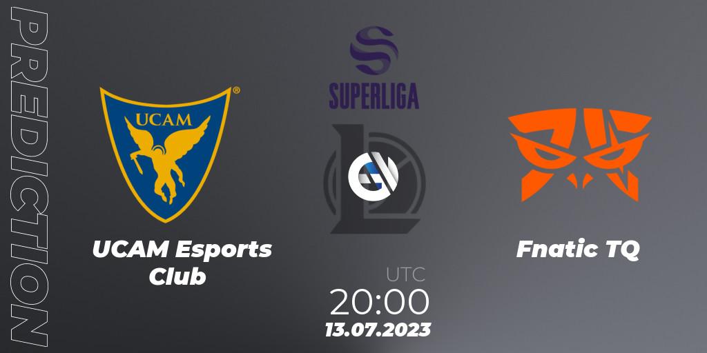 Prognoza UCAM Esports Club - Fnatic TQ. 13.07.2023 at 20:00, LoL, Superliga Summer 2023 - Group Stage