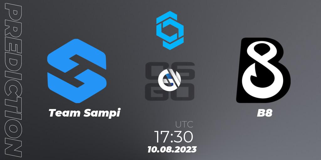 Prognoza Team Sampi - B8. 10.08.2023 at 17:30, Counter-Strike (CS2), CCT East Europe Series #1