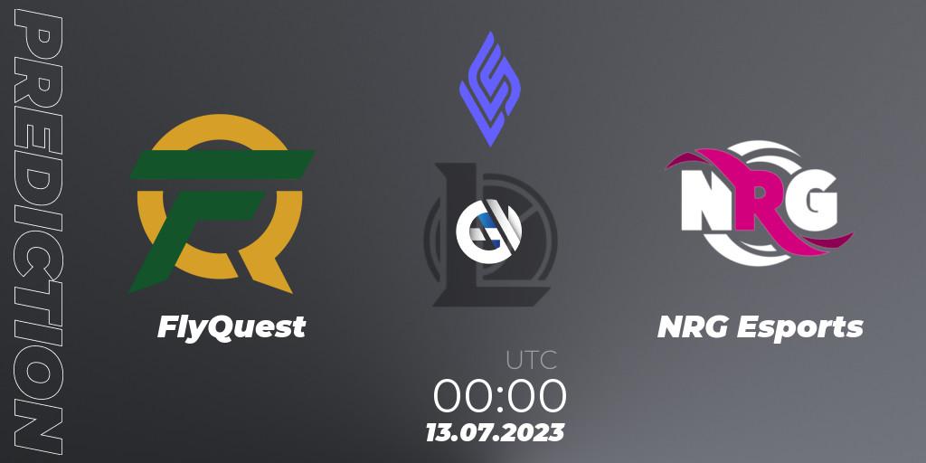 Prognoza FlyQuest - NRG Esports. 12.07.2023 at 23:00, LoL, LCS Summer 2023 - Group Stage