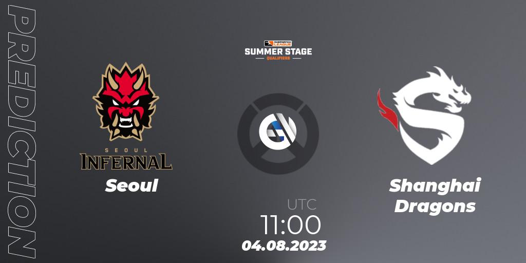 Prognoza Seoul - Shanghai Dragons. 04.08.23, Overwatch, Overwatch League 2023 - Summer Stage Qualifiers