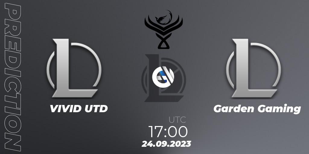 Prognoza VIVID UTD - Garden Gaming. 24.09.2023 at 17:00, LoL, Leagues.gg Danish National League 2023