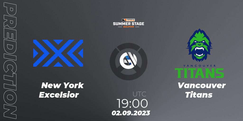Prognoza New York Excelsior - Vancouver Titans. 02.09.23, Overwatch, Overwatch League 2023 - Summer Stage Qualifiers