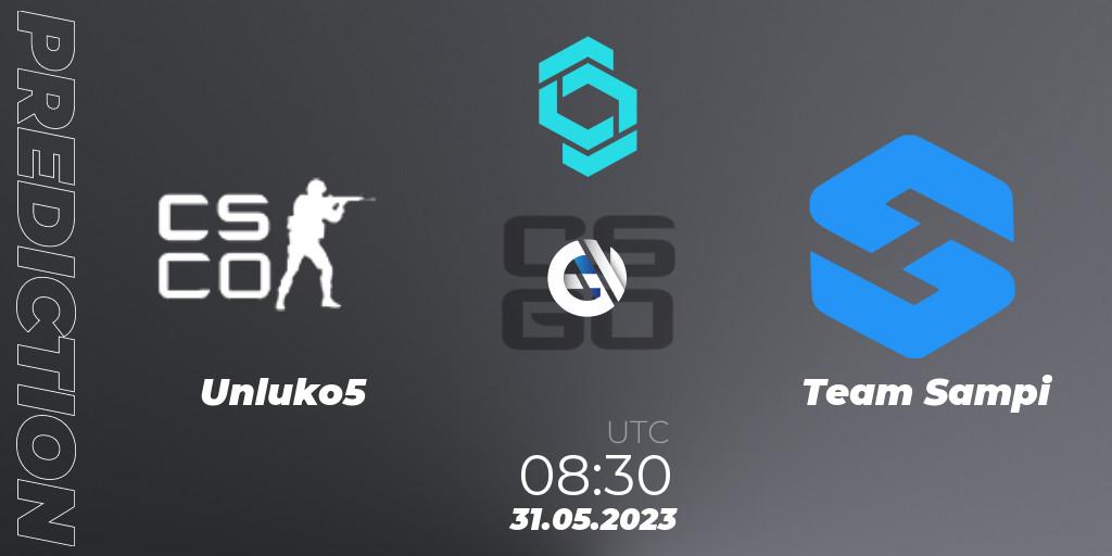 Prognoza Unluko5 - Team Sampi. 31.05.2023 at 08:30, Counter-Strike (CS2), CCT North Europe Series 5
