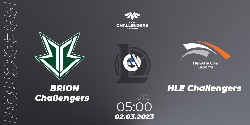 Prognoza Brion Esports Challengers - HLE Challengers. 02.03.2023 at 05:00, LoL, LCK Challengers League 2023 Spring