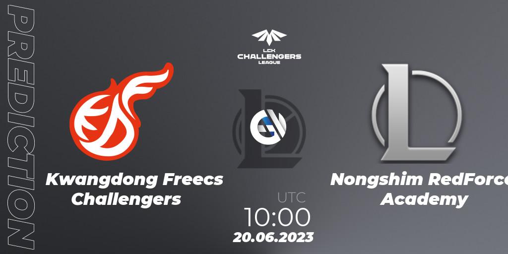 Prognoza Kwangdong Freecs Challengers - Nongshim RedForce Academy. 20.06.23, LoL, LCK Challengers League 2023 Summer - Group Stage
