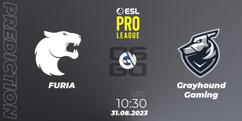 Prognoza FURIA - Grayhound Gaming. 31.08.23, CS2 (CS:GO), ESL Pro League Season 18