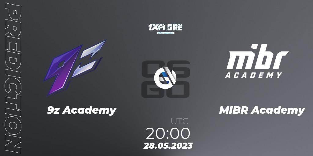 Prognoza 9z Academy - MIBR Academy. 27.05.2023 at 23:00, Counter-Strike (CS2), 1XPLORE Latin America Cup 1