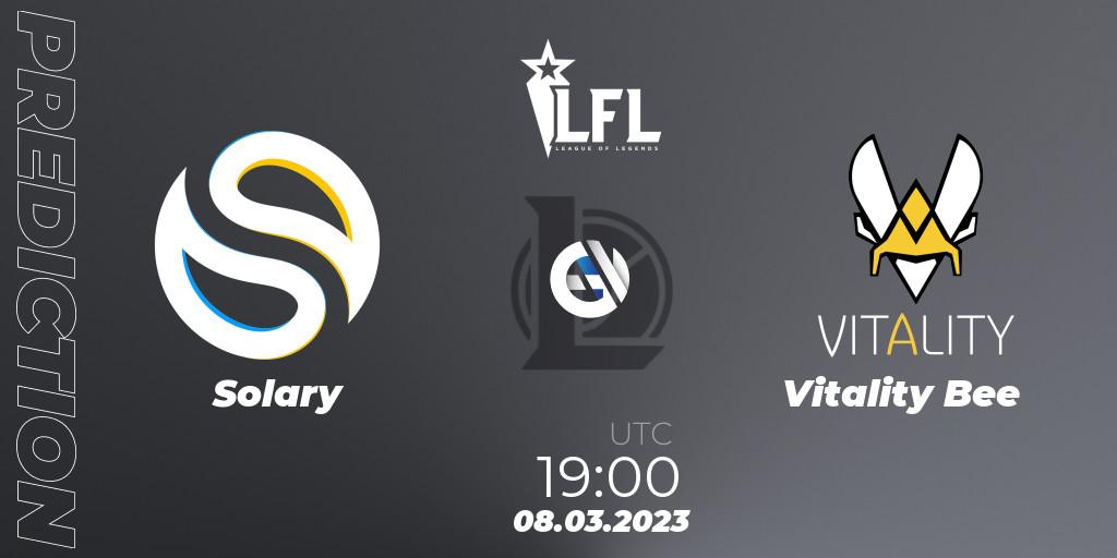 Prognoza Solary - Vitality Bee. 08.03.2023 at 19:00, LoL, LFL Spring 2023 - Group Stage