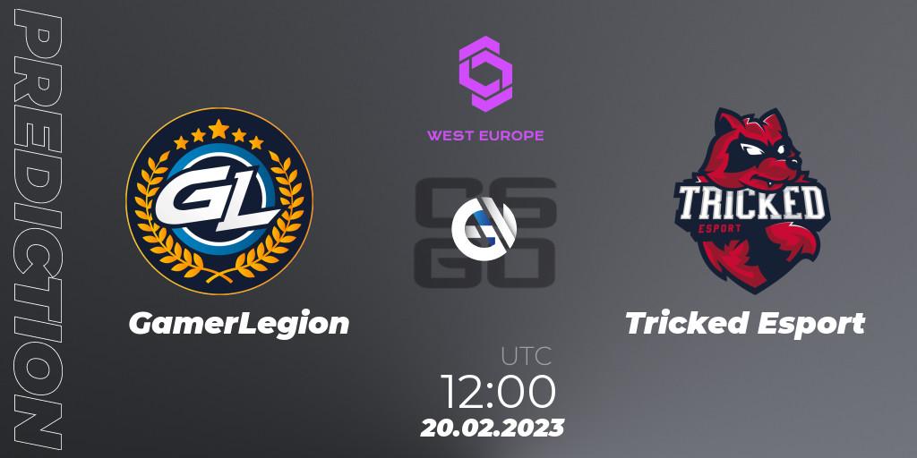 Prognoza GamerLegion - Tricked Esport. 20.02.2023 at 12:00, Counter-Strike (CS2), CCT West Europe Series #1
