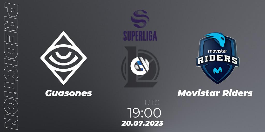 Prognoza Guasones - Movistar Riders. 22.06.2023 at 19:00, LoL, Superliga Summer 2023 - Group Stage