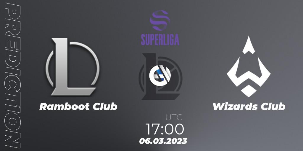 Prognoza Ramboot Club - Wizards Club. 06.03.2023 at 21:00, LoL, LVP Superliga 2nd Division Spring 2023 - Group Stage