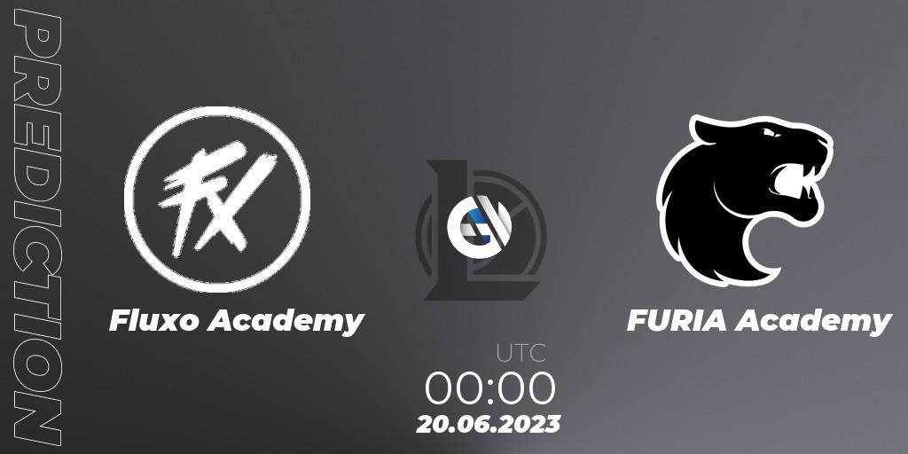 Prognoza Fluxo Academy - FURIA Academy. 20.06.2023 at 00:00, LoL, CBLOL Academy Split 2 2023 - Group Stage