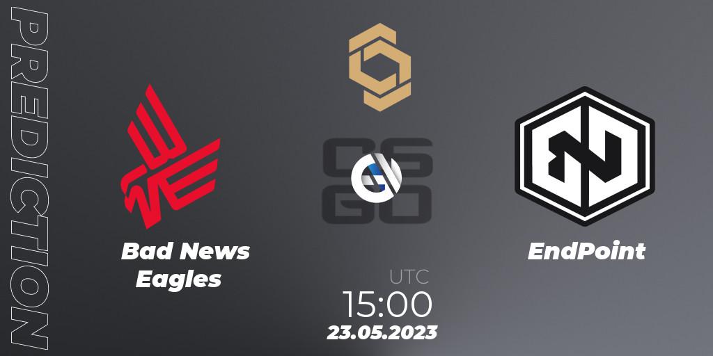 Prognoza Bad News Eagles - EndPoint. 23.05.23, CS2 (CS:GO), CCT South Europe Series #4