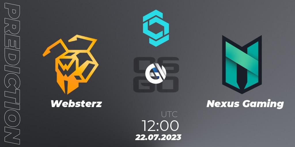 Prognoza Websterz - Nexus Gaming. 22.07.2023 at 12:00, Counter-Strike (CS2), CCT North Europe Series #6