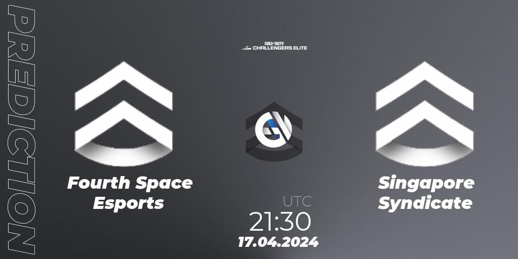 Prognoza Fourth Space Esports - Singapore Syndicate. 17.04.2024 at 21:30, Call of Duty, Call of Duty Challengers 2024 - Elite 2: NA