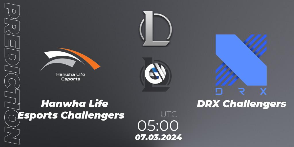 Prognoza Hanwha Life Esports Challengers - DRX Challengers. 07.03.24, LoL, LCK Challengers League 2024 Spring - Group Stage
