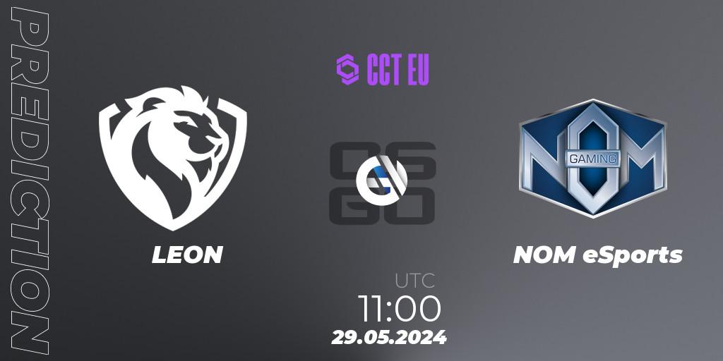 Prognoza LEON - NOM eSports. 29.05.2024 at 08:00, Counter-Strike (CS2), CCT Season 2 Europe Series 5 Closed Qualifier