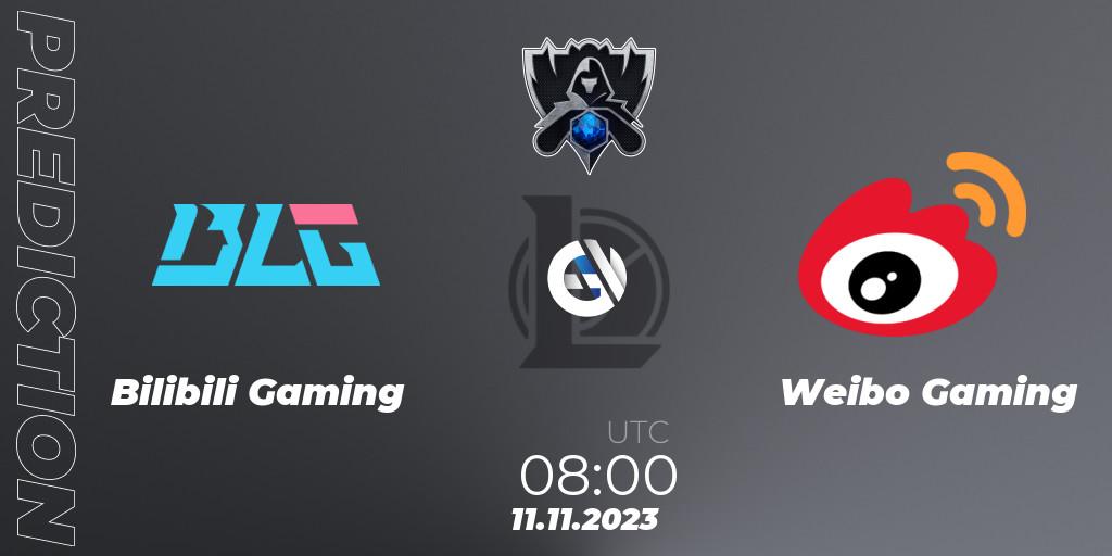 Prognoza Bilibili Gaming - Weibo Gaming. 11.11.23, LoL, Worlds 2023 LoL - Finals