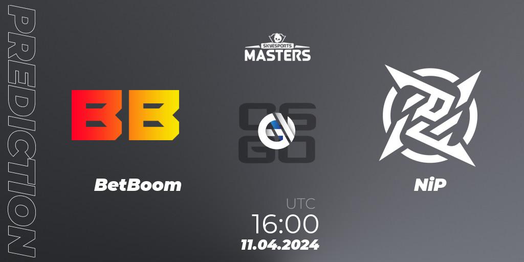 Prognoza BetBoom - NiP. 11.04.24, CS2 (CS:GO), Skyesports Masters 2024