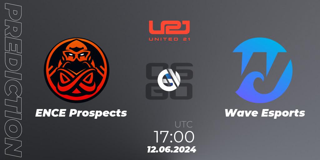 Prognoza ENCE Prospects - Wave Esports. 12.06.2024 at 17:00, Counter-Strike (CS2), United21 Season 14: Division 2