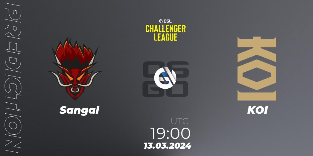 Prognoza Sangal - KOI. 13.03.24, CS2 (CS:GO), ESL Challenger League Season 47: Europe