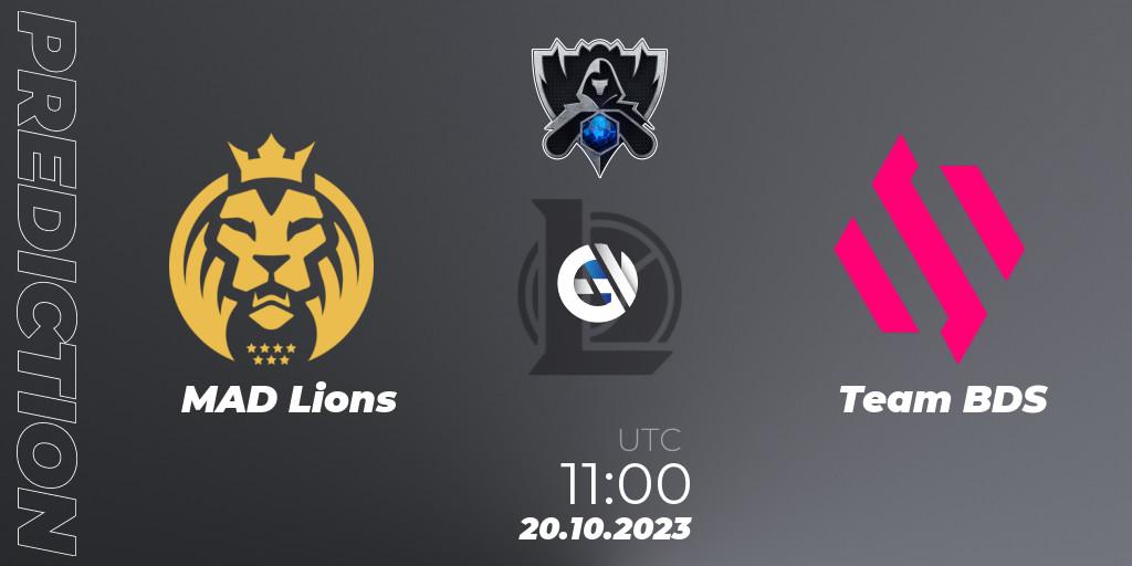 Prognoza MAD Lions - Team BDS. 20.10.2023 at 07:30, LoL, Worlds 2023 LoL - Group Stage
