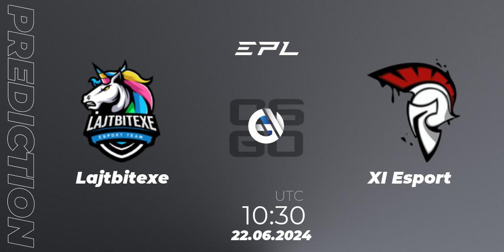 Prognoza Lajtbitexe - XI Esport. 22.06.2024 at 08:00, Counter-Strike (CS2), European Pro League Season 18: Division 2