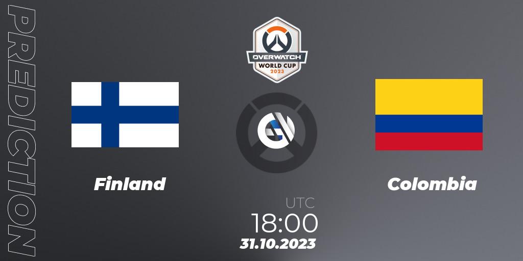 Prognoza Finland - Colombia. 31.10.23, Overwatch, Overwatch World Cup 2023