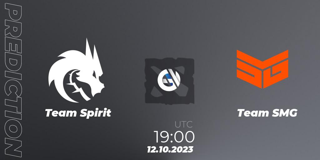 Prognoza Team Spirit - Team SMG. 12.10.23, Dota 2, The International 2023 - Group Stage