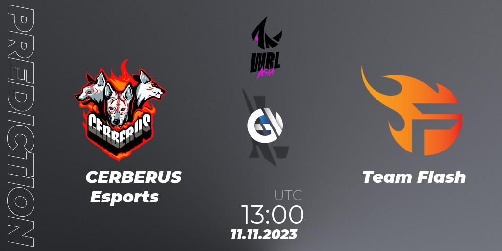 Prognoza CERBERUS Esports - Team Flash. 11.11.2023 at 13:00, Wild Rift, WRL Asia 2023 - Season 2 - Regular Season