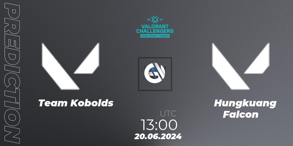 Prognoza Team Kobolds - Hungkuang Falcon. 20.06.2024 at 13:00, VALORANT, VALORANT Challengers Hong Kong and Taiwan 2024: Split 2
