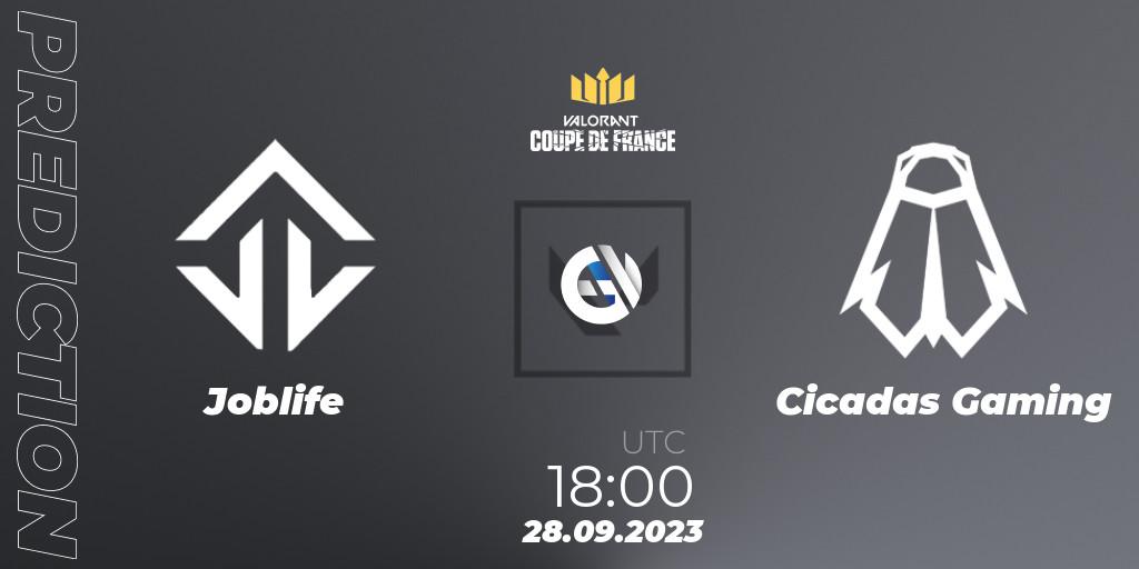 Prognoza Joblife - Cicadas Gaming. 28.09.23, VALORANT, VCL France: Revolution - Coupe De France 2023