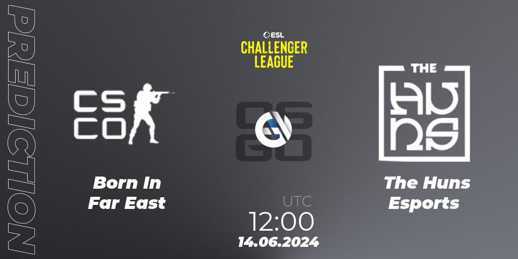 Prognoza Born In Far East - The Huns Esports. 14.06.2024 at 12:00, Counter-Strike (CS2), ESL Challenger League Season 47 Relegation: Asia