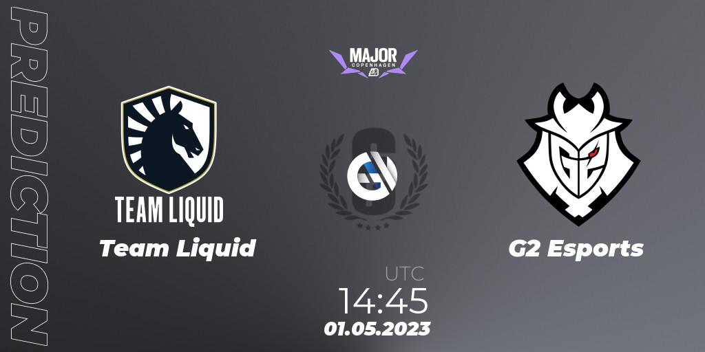 Prognoza Team Liquid - G2 Esports. 01.05.23, Rainbow Six, BLAST R6 Major Copenhagen 2023