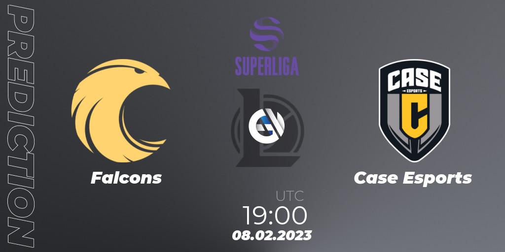 Prognoza Falcons - Case Esports. 08.02.2023 at 19:00, LoL, LVP Superliga 2nd Division Spring 2023 - Group Stage