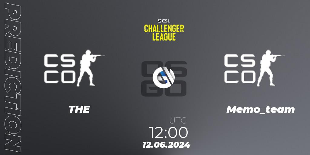 Prognoza THE - Memo_team. 12.06.2024 at 12:00, Counter-Strike (CS2), ESL Challenger League Season 47 Relegation: Asia