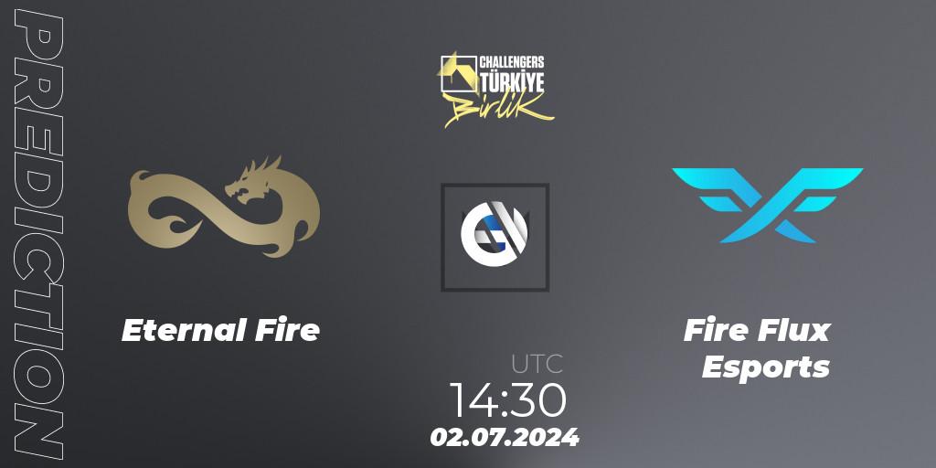 Prognoza Eternal Fire - Fire Flux Esports. 02.07.2024 at 14:30, VALORANT, VALORANT Challengers 2024 Turkey: Birlik Split 2