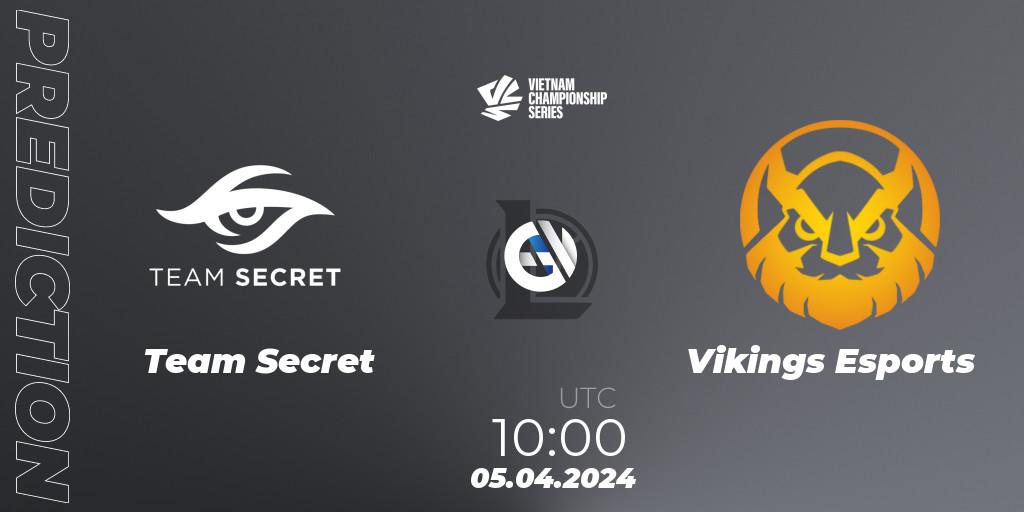 Prognoza Team Secret - Vikings Esports. 05.04.2024 at 11:00, LoL, VCS 2024 Dawn Playoffs