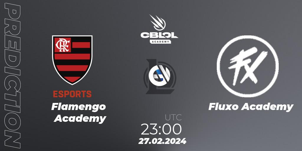 Prognoza Flamengo Academy - Fluxo Academy. 27.02.2024 at 23:00, LoL, CBLOL Academy Split 1 2024