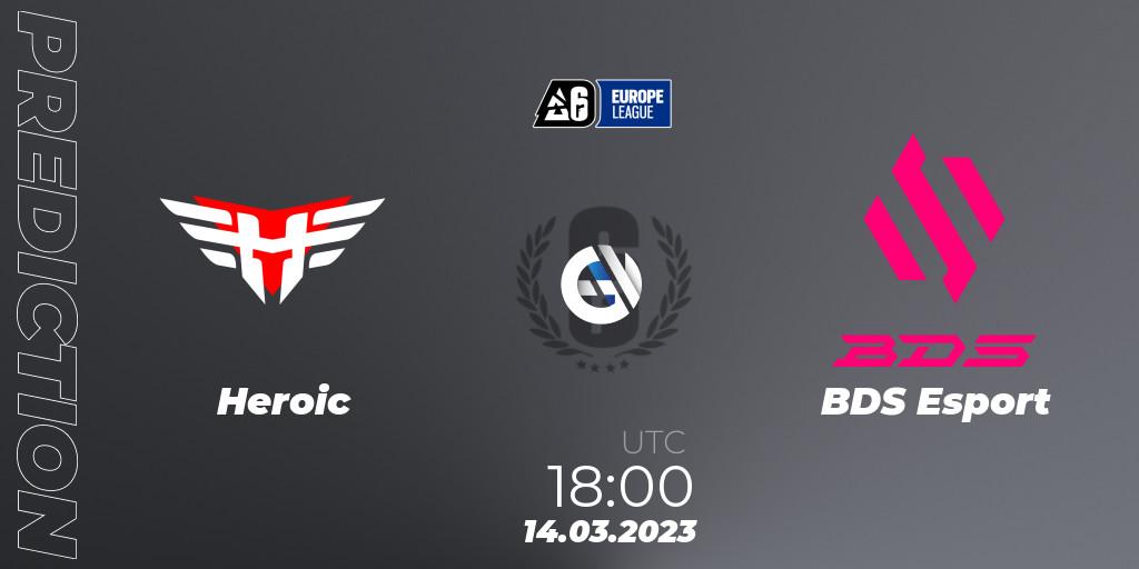 Prognoza Heroic - BDS Esport. 14.03.23, Rainbow Six, Europe League 2023 - Stage 1