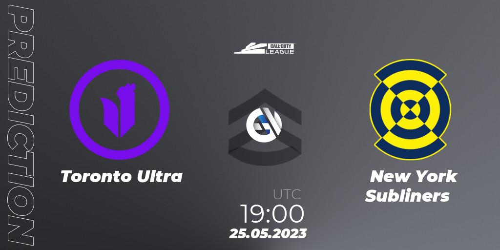 Prognoza Toronto Ultra - New York Subliners. 25.05.2023 at 19:00, Call of Duty, Call of Duty League 2023: Stage 5 Major