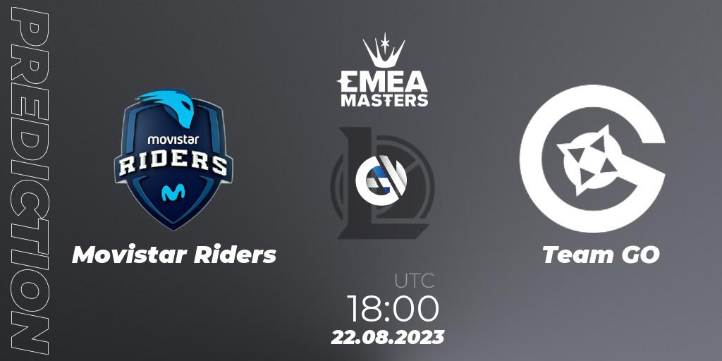 Prognoza Movistar Riders - Team GO. 22.08.2023 at 18:00, LoL, EMEA Masters Summer 2023